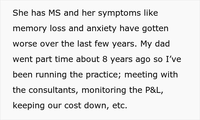 Doctor Refuses To Rehire Sister After She Cost The Practice $40,000, Parents Freak Out