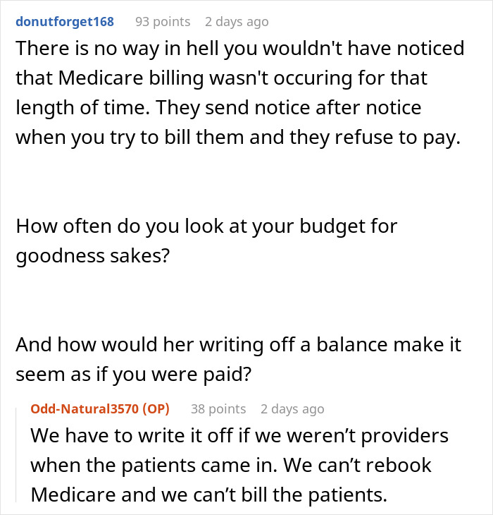 Doctor Refuses To Rehire Sister After She Cost The Practice $40,000, Parents Freak Out