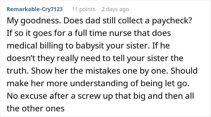 Doctor Refuses To Rehire Sister After She Cost The Practice $40,000, Parents Freak Out