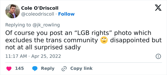 User Bets $100 That J.K. Rowling Is A &#8216;Closet Lesbian&#8217; And Her Response Has Hilarious Reactions