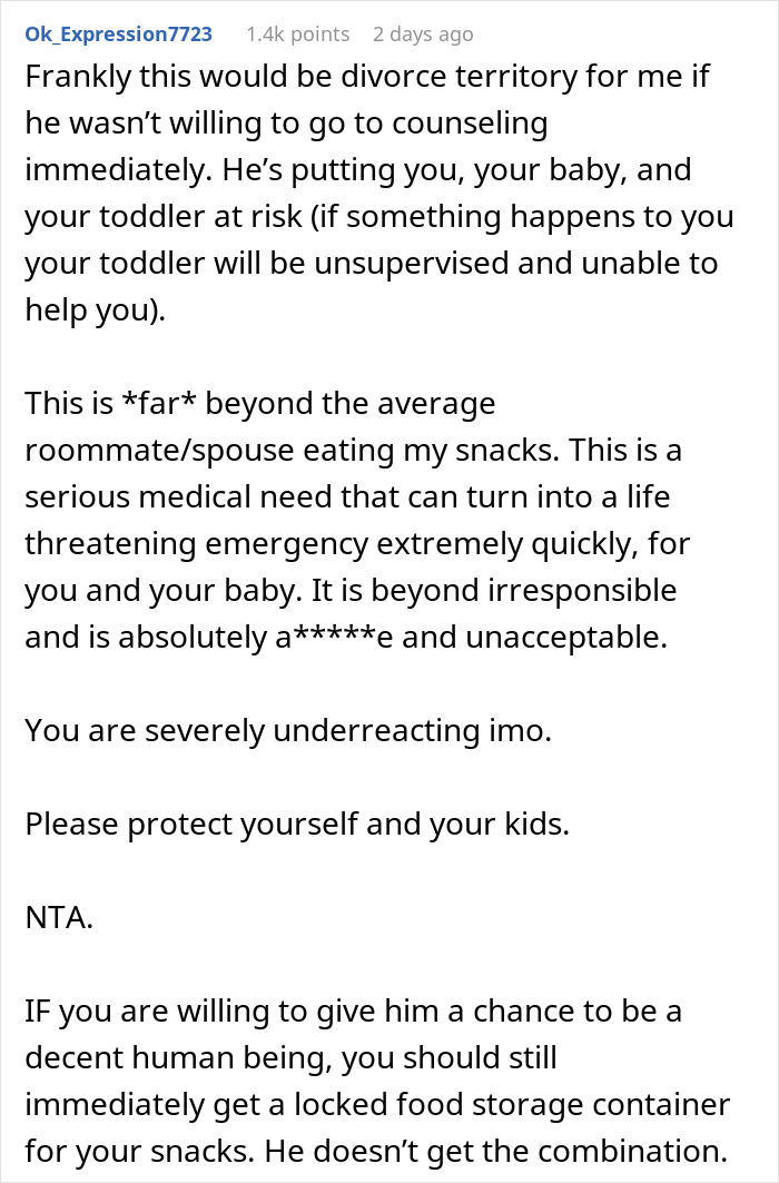 Man Doesn’t Take Pregnant Wife’s Condition Seriously, Eats All Of Her Snacks Until She Blows Up