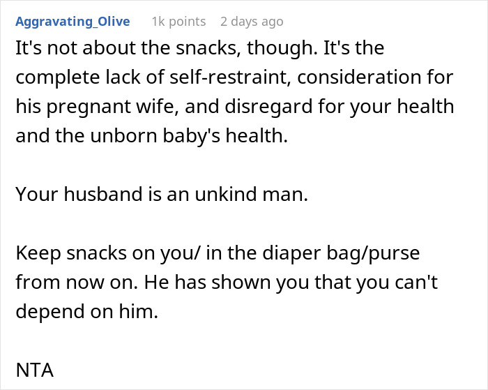 Man Doesn’t Take Pregnant Wife’s Condition Seriously, Eats All Of Her Snacks Until She Blows Up