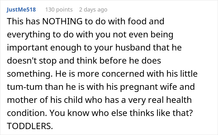 Man Doesn’t Take Pregnant Wife’s Condition Seriously, Eats All Of Her Snacks Until She Blows Up