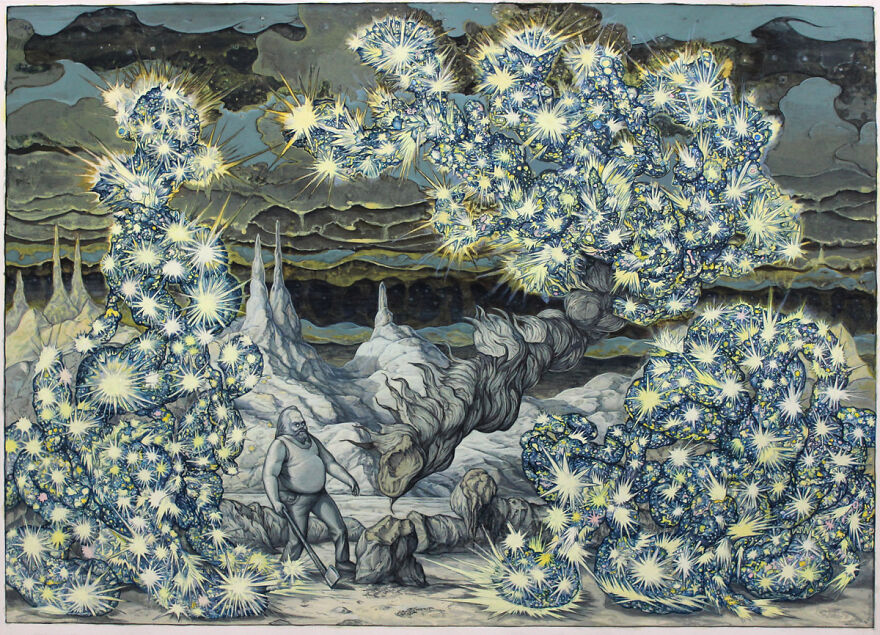 This Illustrator Builds Hauntingly Beautiful Worlds Where Science Meets Imagination (33 Pics)