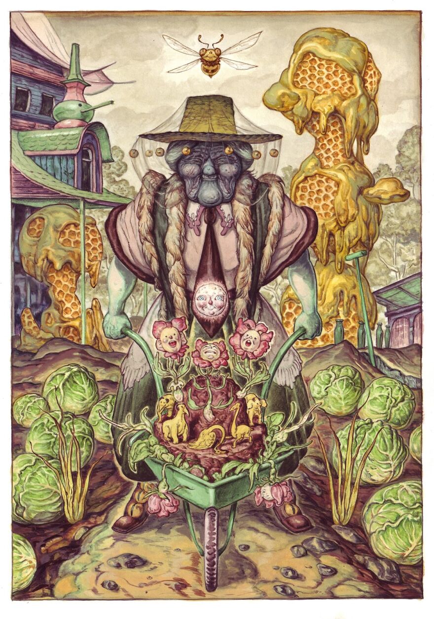 This Illustrator Builds Hauntingly Beautiful Worlds Where Science Meets Imagination (33 Pics)