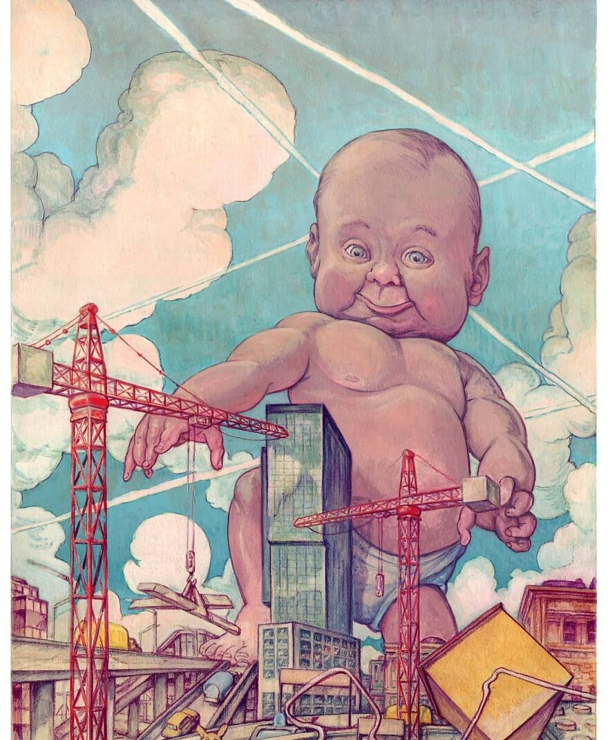 This Illustrator Builds Hauntingly Beautiful Worlds Where Science Meets Imagination (33 Pics)