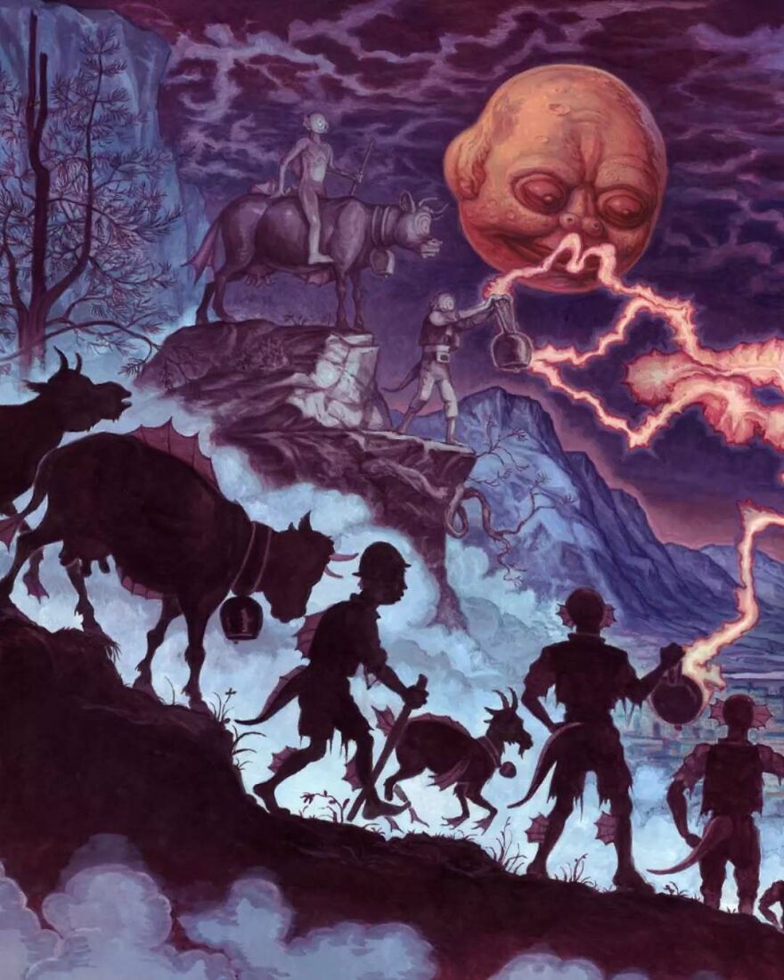 This Illustrator Builds Hauntingly Beautiful Worlds Where Science Meets Imagination (33 Pics)