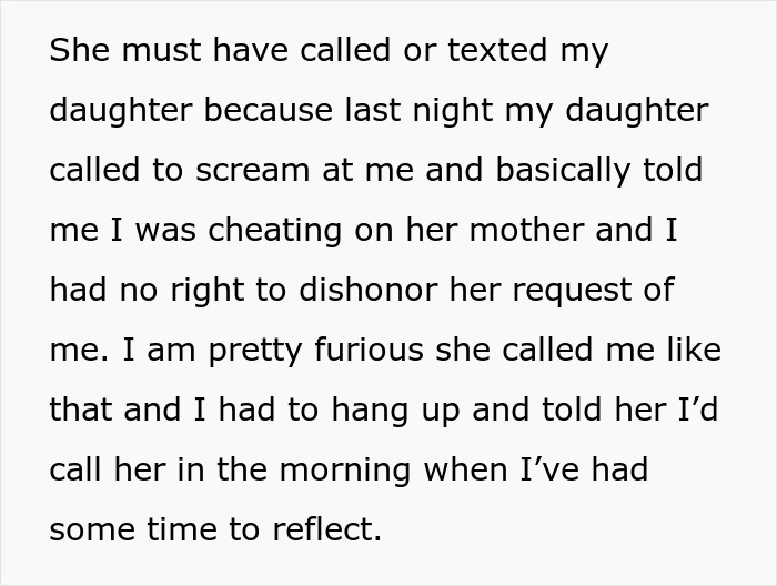 Dying Wife Tells Husband Not To Date After She’s Gone, Daughter Calls Him A Cheater When He Does