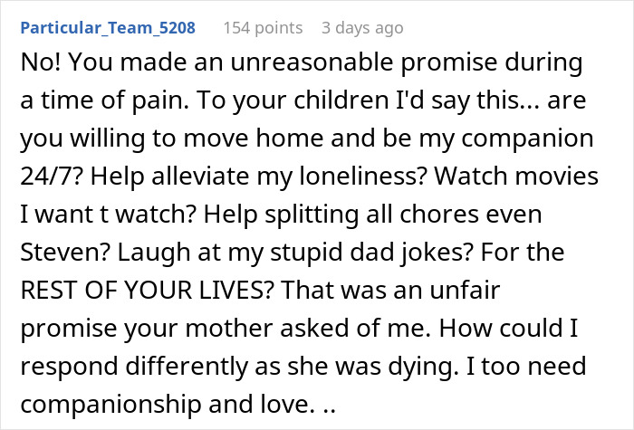 Dying Wife Tells Husband Not To Date After She’s Gone, Daughter Calls Him A Cheater When He Does