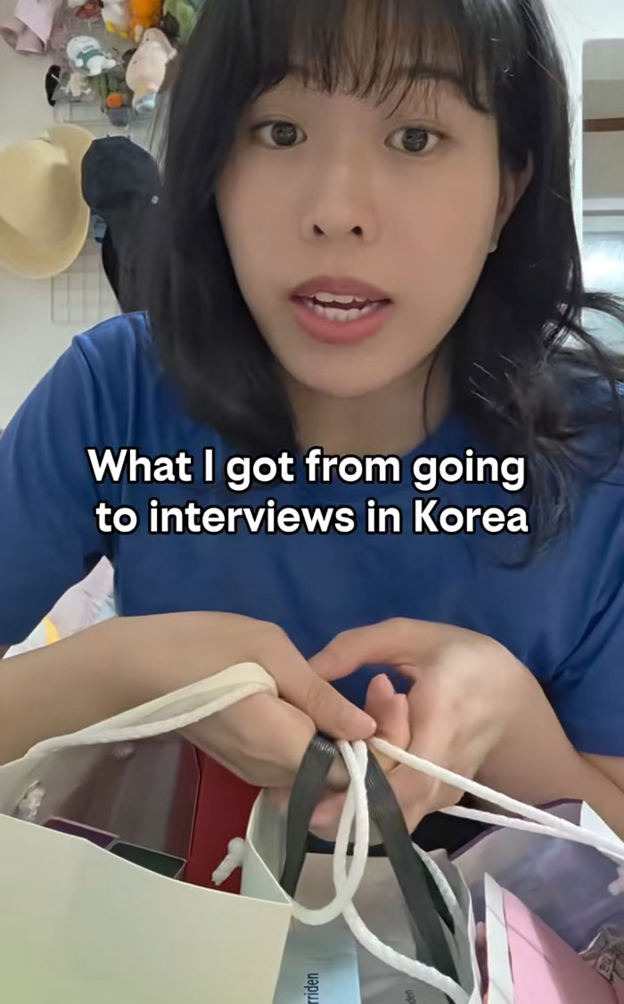 &#8220;They Give You Trauma and Attitude&#8221;: Woman Goes To Job Interviews In Korea And Shares Her Gift Haul