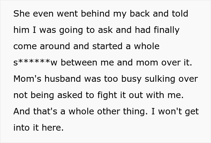 Lady Never Accepted Mom&#8217;s Husband As New &#8220;Dad,&#8221; Refuses To Involve Him In Wedding, Drama Escalates