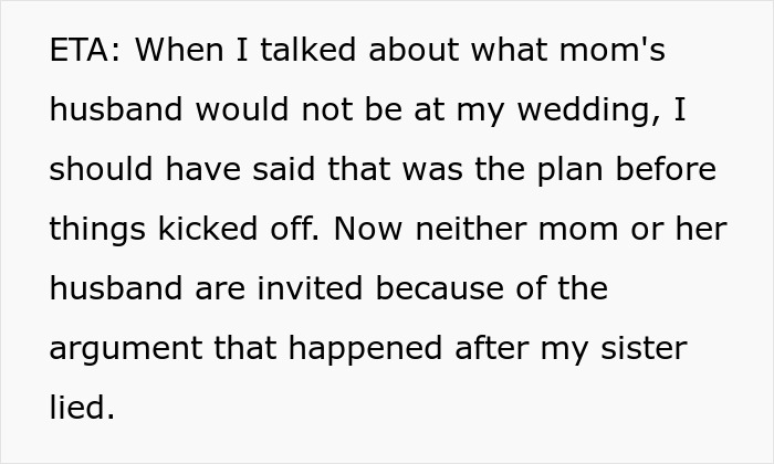 Lady Never Accepted Mom&#8217;s Husband As New &#8220;Dad,&#8221; Refuses To Involve Him In Wedding, Drama Escalates