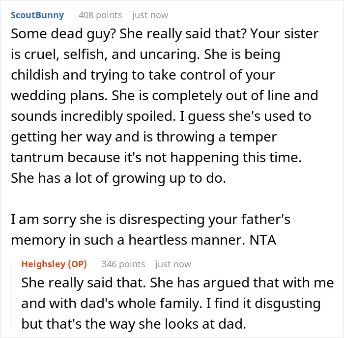Lady Never Accepted Mom&#8217;s Husband As New &#8220;Dad,&#8221; Refuses To Involve Him In Wedding, Drama Escalates