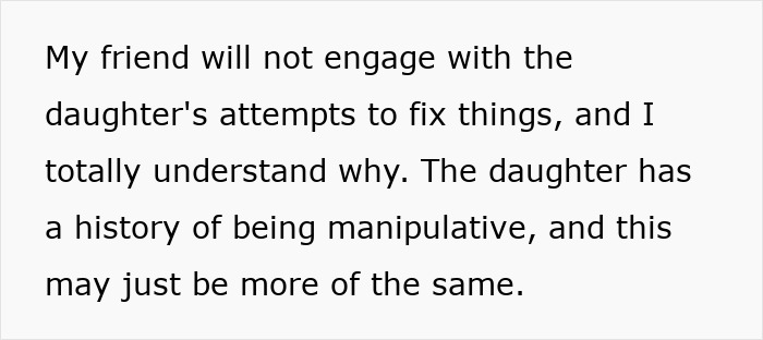 Lady Cuts Contact With Toxic Daughter, Friend Feels Bad For Her And Wonders If She Should Intervene