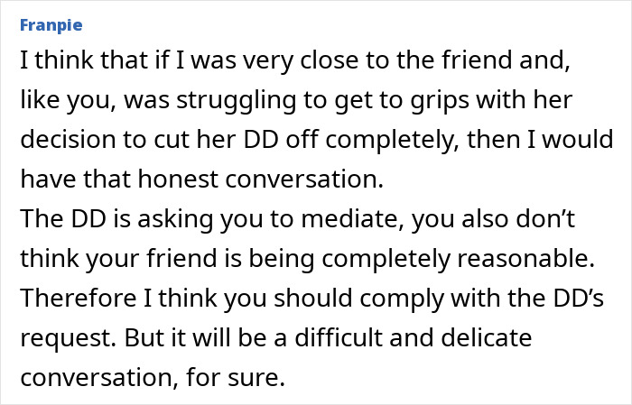 Lady Cuts Contact With Toxic Daughter, Friend Feels Bad For Her And Wonders If She Should Intervene