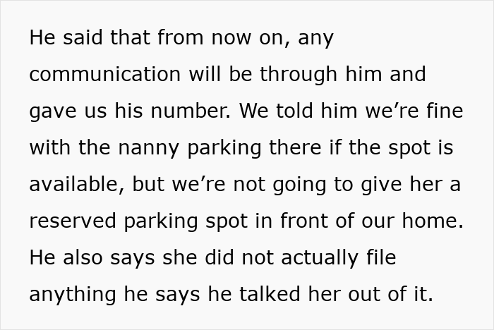 Woman Demands New Neighbors Give Up Their Parking Spot For Her Nanny, Loses It After Hearing No