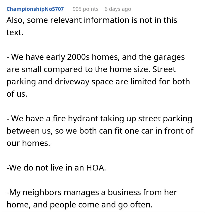 Woman Demands New Neighbors Give Up Their Parking Spot For Her Nanny, Loses It After Hearing No