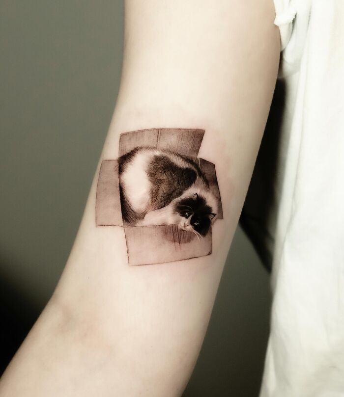 This South Korean Tattoo Artist Creates Incredibly Realistic Pet Portraits (17 Pics)