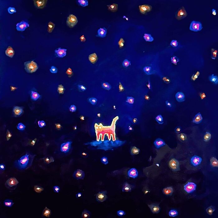 German Digital Artist Turns Black Cats Into Mysterious Travelers In Vast Colorful Landscapes (70 Pics)