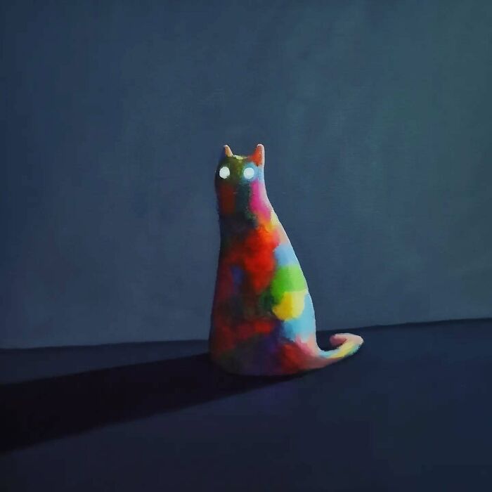 German Digital Artist Turns Black Cats Into Mysterious Travelers In Vast Colorful Landscapes (70 Pics)