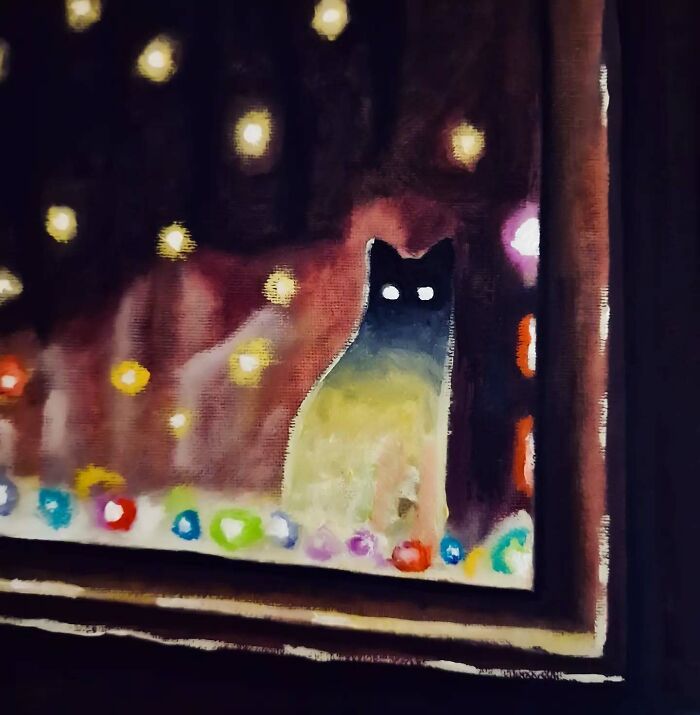 German Digital Artist Turns Black Cats Into Mysterious Travelers In Vast Colorful Landscapes (70 Pics)