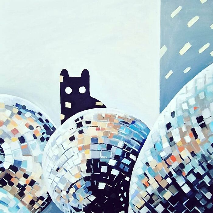 German Digital Artist Turns Black Cats Into Mysterious Travelers In Vast Colorful Landscapes (70 Pics)