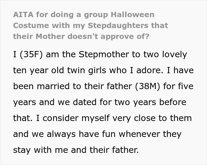 Woman’s Halloween Costume With Stepkids Drives Their Mom Mad, Internet Suspects It’s Not About The Costume
