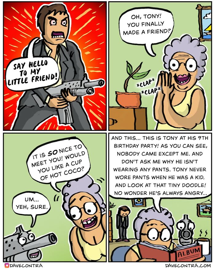 45 Best Twisted Comics By Dave Contra That Fans Of Dark Humor Might Love