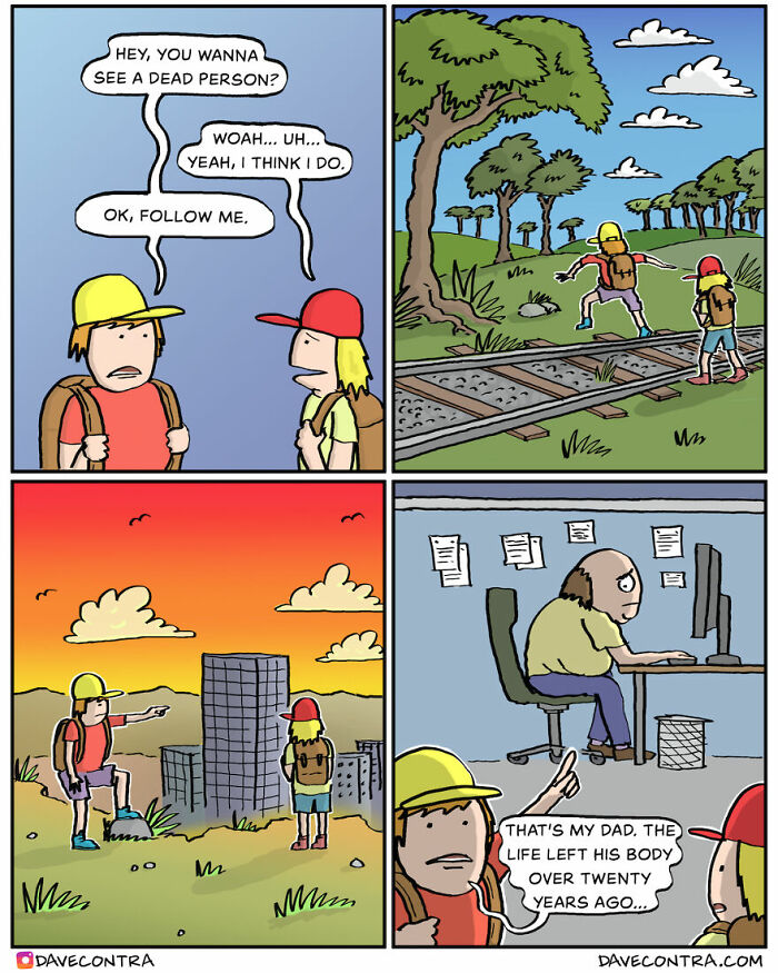 45 Best Twisted Comics By Dave Contra That Fans Of Dark Humor Might Love