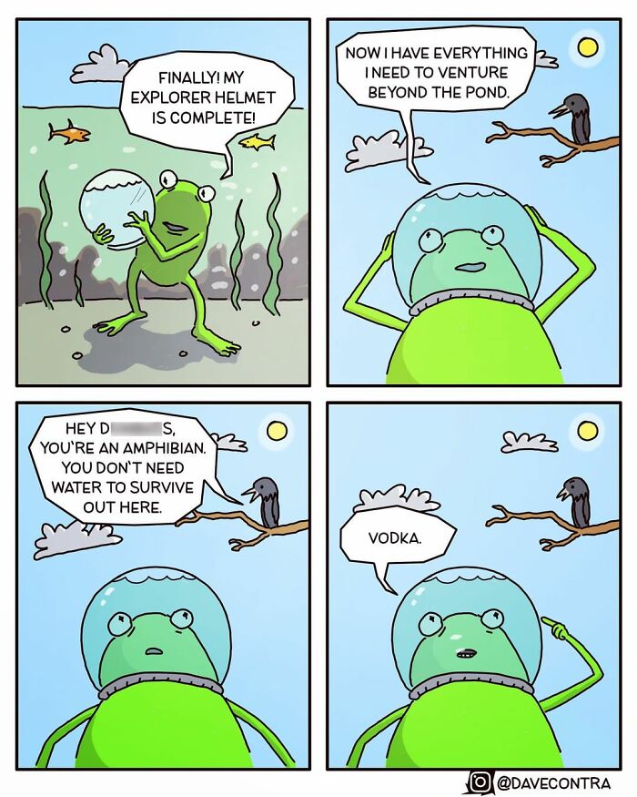 45 Best Twisted Comics By Dave Contra That Fans Of Dark Humor Might Love