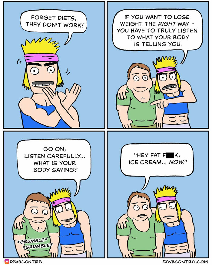 45 Best Twisted Comics By Dave Contra That Fans Of Dark Humor Might Love