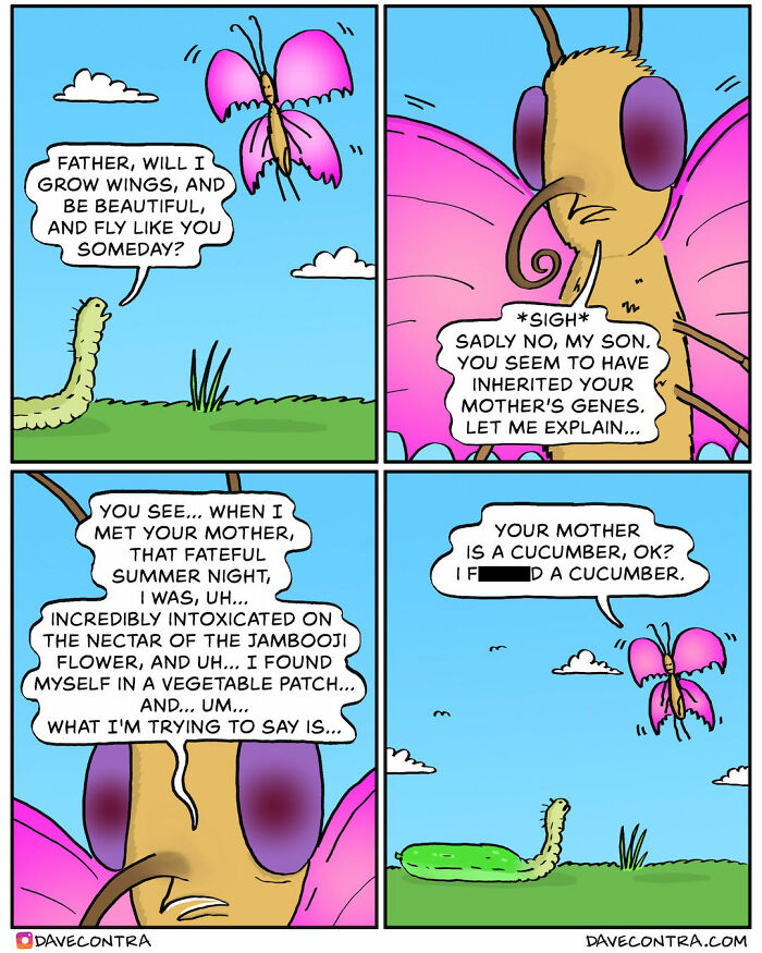 45 Best Twisted Comics By Dave Contra That Fans Of Dark Humor Might Love