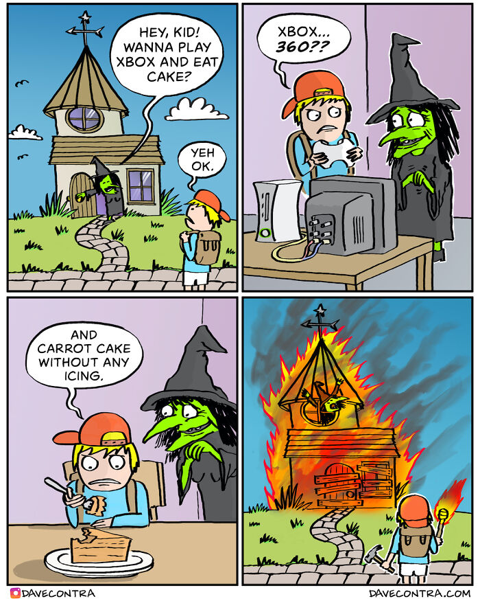 45 Best Twisted Comics By Dave Contra That Fans Of Dark Humor Might Love