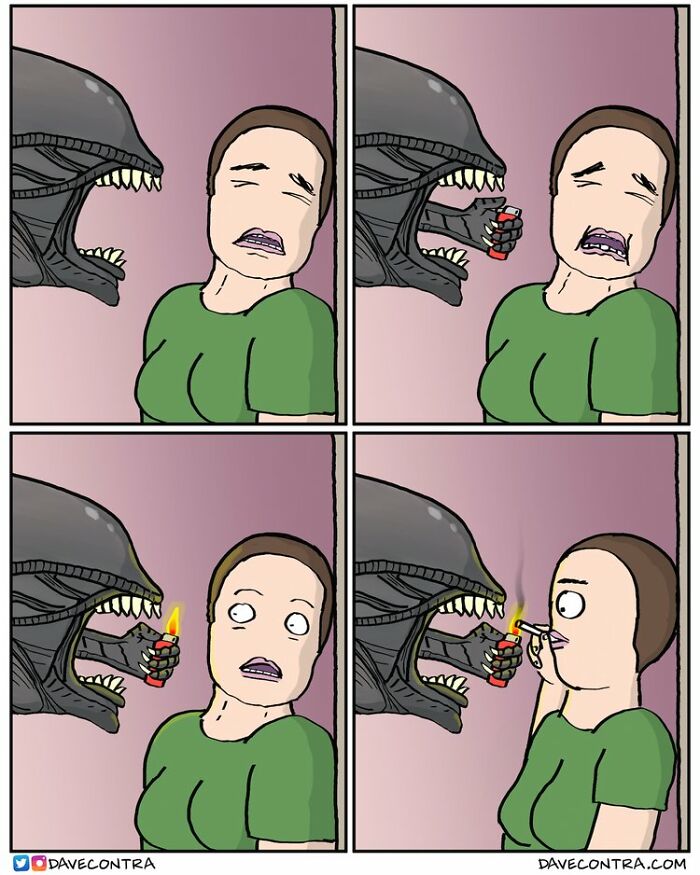45 Best Twisted Comics By Dave Contra That Fans Of Dark Humor Might Love