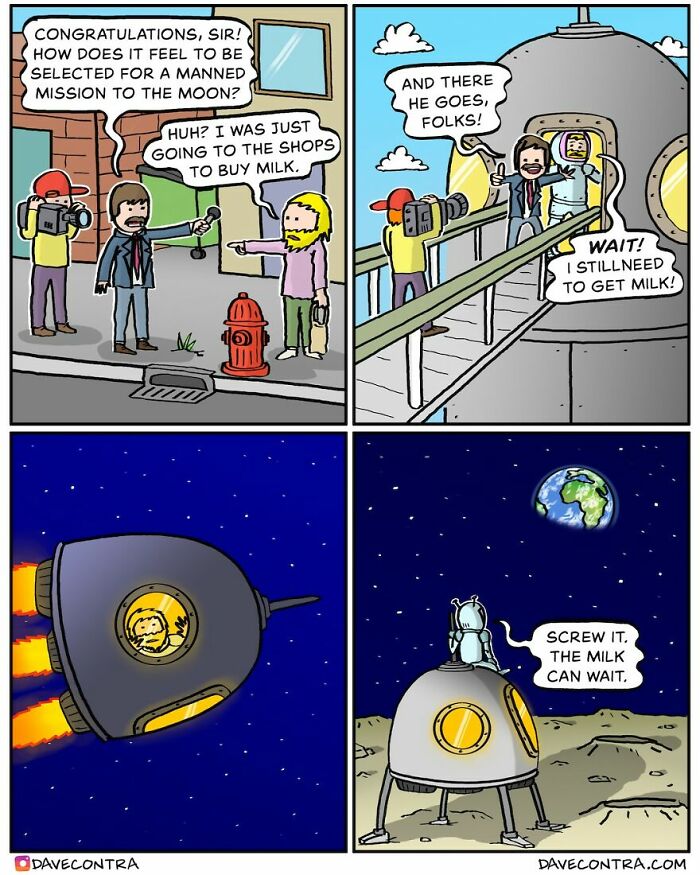 45 Best Twisted Comics By Dave Contra That Fans Of Dark Humor Might Love