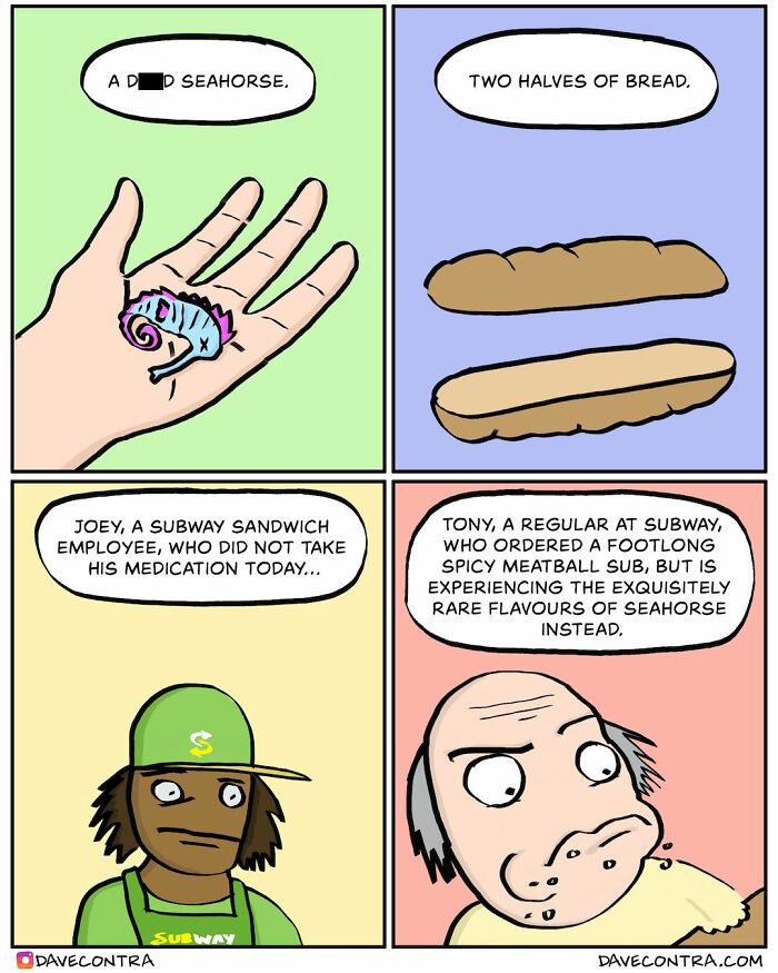 45 Best Twisted Comics By Dave Contra That Fans Of Dark Humor Might Love