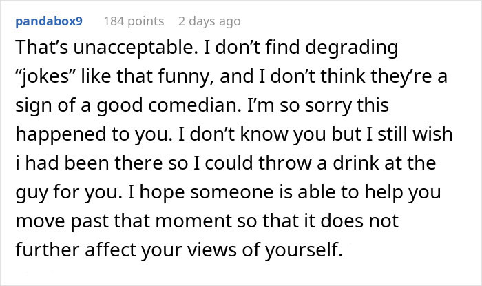 Woman Comes Back From A Comedy Show Crying Instead Of Laughing Because Of A Mean “Joke”