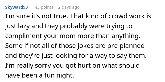 Woman Comes Back From A Comedy Show Crying Instead Of Laughing Because Of A Mean “Joke”