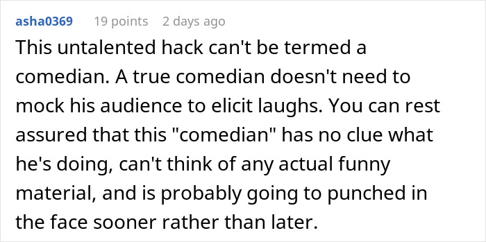 Woman Comes Back From A Comedy Show Crying Instead Of Laughing Because Of A Mean “Joke”