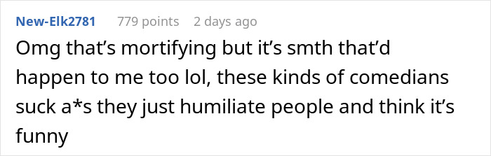 Woman Comes Back From A Comedy Show Crying Instead Of Laughing Because Of A Mean “Joke”