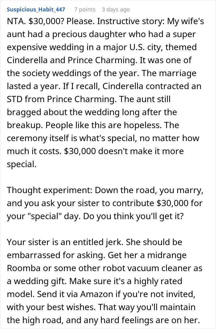 “AITA For Refusing To Use My Inheritance To Pay For My Sister’s Wedding?”
