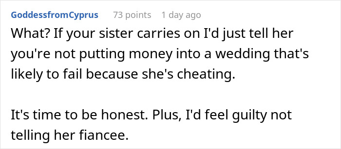 “AITA For Refusing To Use My Inheritance To Pay For My Sister’s Wedding?”