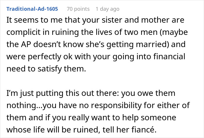 “AITA For Refusing To Use My Inheritance To Pay For My Sister’s Wedding?”