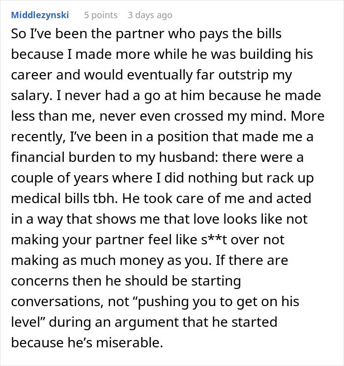 Guy Keeps Threatening To Leave GF Because She Doesn’t Work Hard Enough, She Rethinks Their Relationship