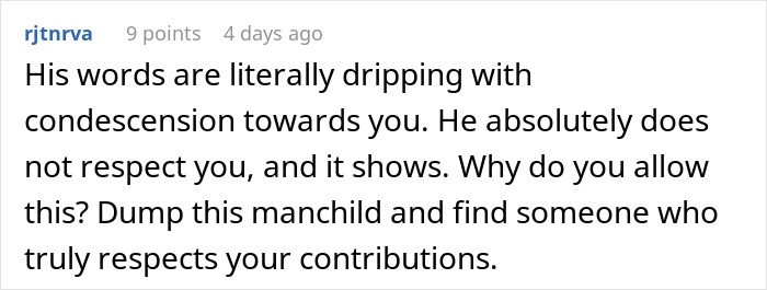 Guy Keeps Threatening To Leave GF Because She Doesn’t Work Hard Enough, She Rethinks Their Relationship