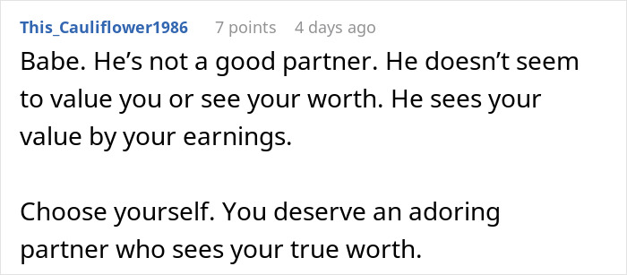 Guy Keeps Threatening To Leave GF Because She Doesn’t Work Hard Enough, She Rethinks Their Relationship