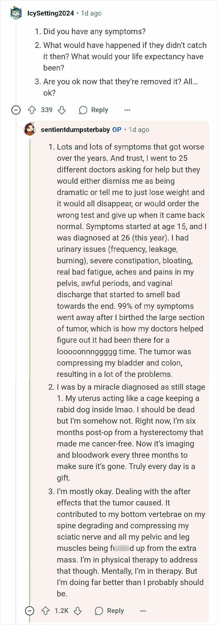 &#8220;I Unknowingly Had Cancer For Ten Years, Only Being Diagnosed After I Gave Birth To It. AMA&#8221;