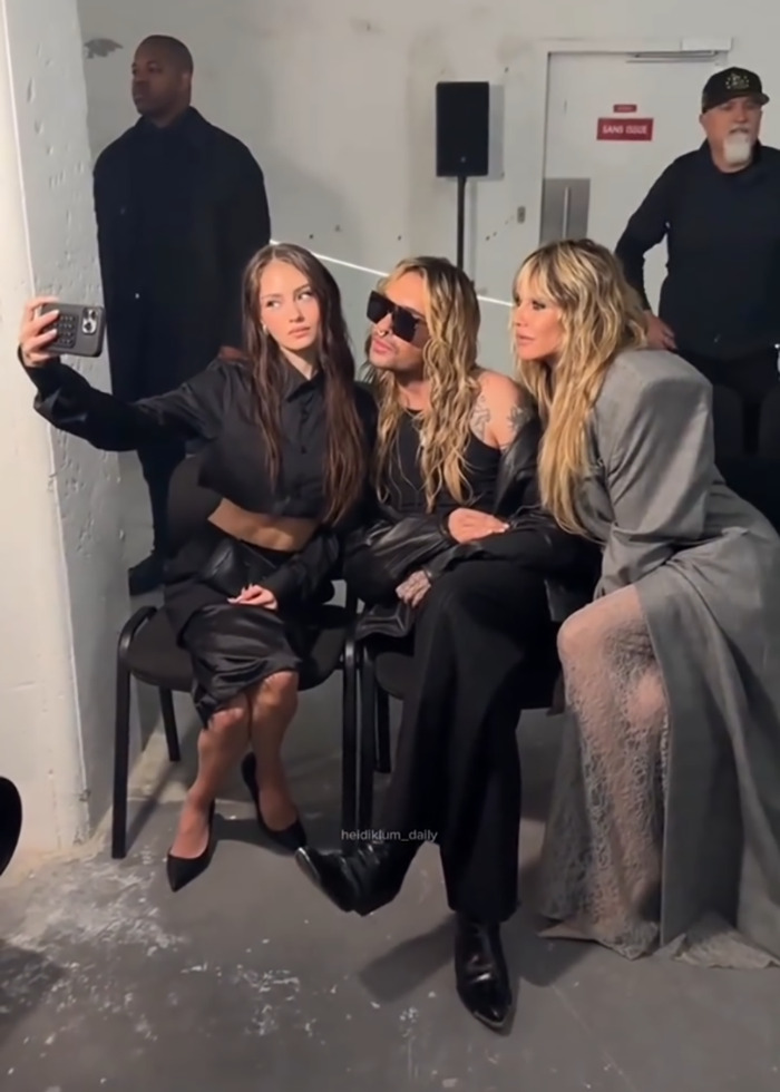 Heidi Klum&#8217;s Fully Sheer Dress With Thong Reveals More Than It Covers At Vetements Paris Show
