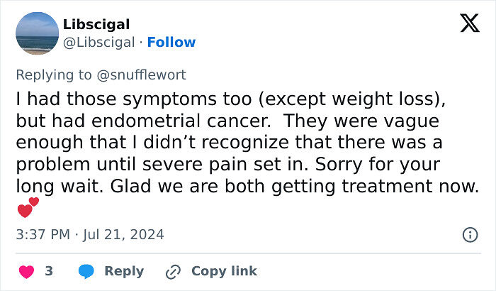 Woman Reveals 2 Major Symptoms Her Doctor Misunderstood Before Shocking Cancer Diagnosis
