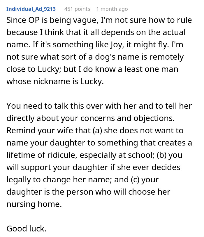 Parents-To-Be Argue Over Baby Name, Mom Wants To Honor Childhood Dog, Dad Worries It Sounds Silly